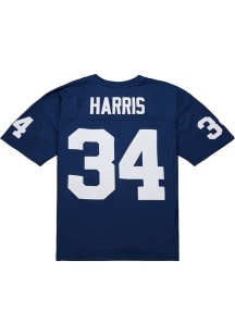 Franco Harris Mitchell and Ness Mens Navy Blue Penn State Nittany Lions 1969 Player Football Jer..