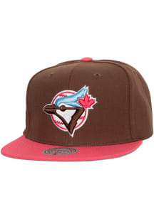 Mitchell and Ness Toronto Blue Jays Brown The Damn Mens Snapback Hat