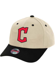 Mitchell and Ness Cleveland Guardians 2T Stretch Pro Crown Adjustable Hat - Ivory