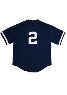 Bernie Williams New York Yankees Mitchell and Ness BP Pullover Cooperstown Jersey - Navy Blue
