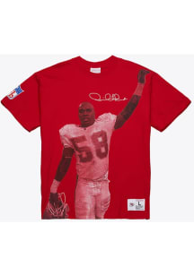 Derrick Thomas Kansas City Chiefs Red Name Number Short Sleeve Player T Shirt