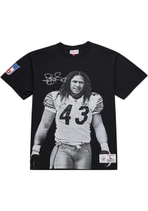 Troy Polamalu Pittsburgh Steelers Black Name Number Short Sleeve Player T Shirt