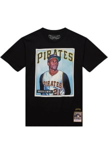 Roberto Clemente Pittsburgh Pirates Black Collectors Connection Short Sleeve Fashion Player T Sh..