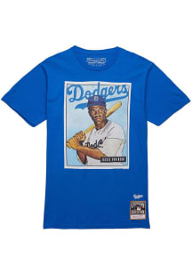 Jackie Robinson Los Angeles Dodgers Blue Collectors Connection Short Sleeve Fashion Player T Shi..