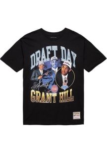 Grant Hill Detroit Pistons Black Draft Day Short Sleeve Fashion Player T Shirt