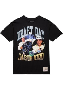 Jason Kidd Dallas Mavericks Black Draft Day Short Sleeve Fashion Player T Shirt