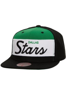 Mitchell and Ness Dallas Stars Black Retro Sport Mens Snapback Hat