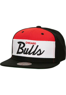 Mitchell and Ness Chicago Bulls Red Retro Sport Mens Snapback Hat