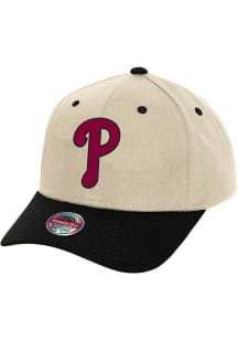 Mitchell and Ness Philadelphia Phillies 2T Stretch Pro Crown Adjustable Hat - Ivory