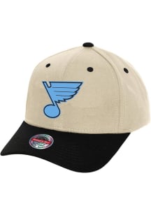 Mitchell and Ness St Louis Blues 2T Stretch Pro Crown Adjustable Hat - Ivory