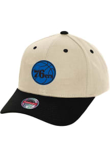 Mitchell and Ness Philadelphia 76ers 2T Stretch Pro Crown Adjustable Hat - Ivory
