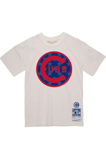 Mitchell and Ness Chicago Cubs White Freedom Short Sleeve T Shirt