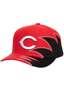 Mitchell and Ness Cincinnati Reds Shark Pro Snap Adjustable Hat - Red