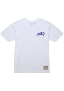Mitchell and Ness Phoenix Suns White Shot Clock Short Sleeve Fashion T Shirt
