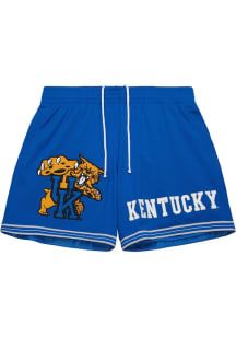 Mitchell and Ness Kentucky Wildcats Mens Blue Team Origins Mesh Shorts