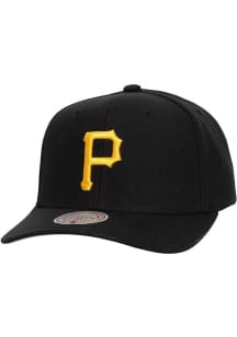 Mitchell and Ness Pittsburgh Pirates Team Pro Snap Adjustable Hat - Black