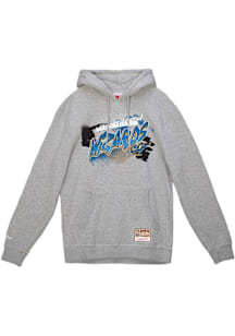 Mitchell and Ness Washington Wizards Mens Grey Graff Long Sleeve Hoodie