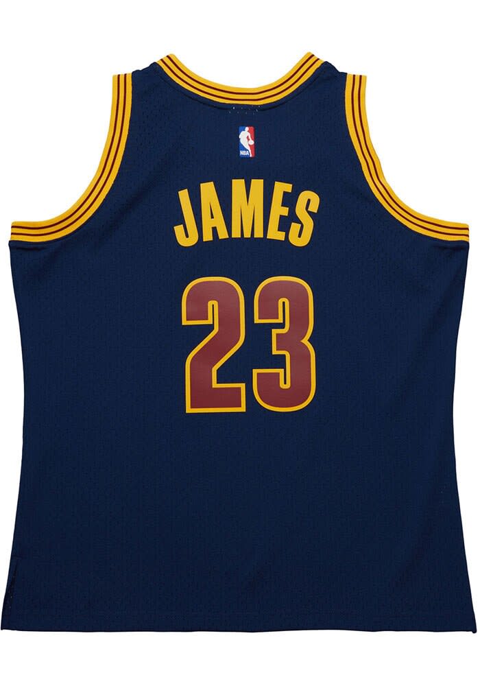 LeBron James Cleveland Cavaliers Mitchell and Ness NAVY Swingman