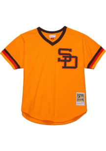 Tony Gwynn San Diego Padres Mitchell and Ness BP Pullover Cooperstown Jersey - Gold