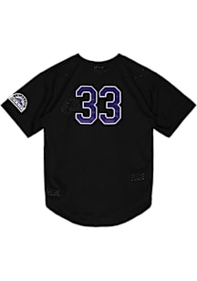 Larry Walker Colorado Rockies Mitchell and Ness BP Pullover Cooperstown Jersey - Black