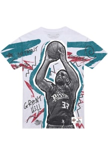 Grant Hill Detroit Pistons White Showstopper Short Sleeve Fashion Player T Shirt