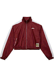 Mitchell and Ness Philadelphia Phillies Womens Maroon Nylon Light Weight Jacket