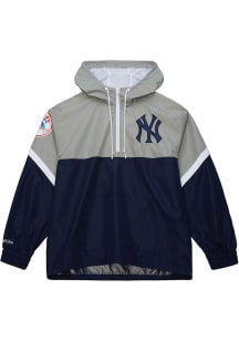 Mitchell and Ness New York Yankees Mens Navy Blue Tie Breaker Pullover Jackets