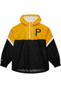 Mitchell and Ness Pittsburgh Pirates Mens Black Tie Breaker Pullover Jackets