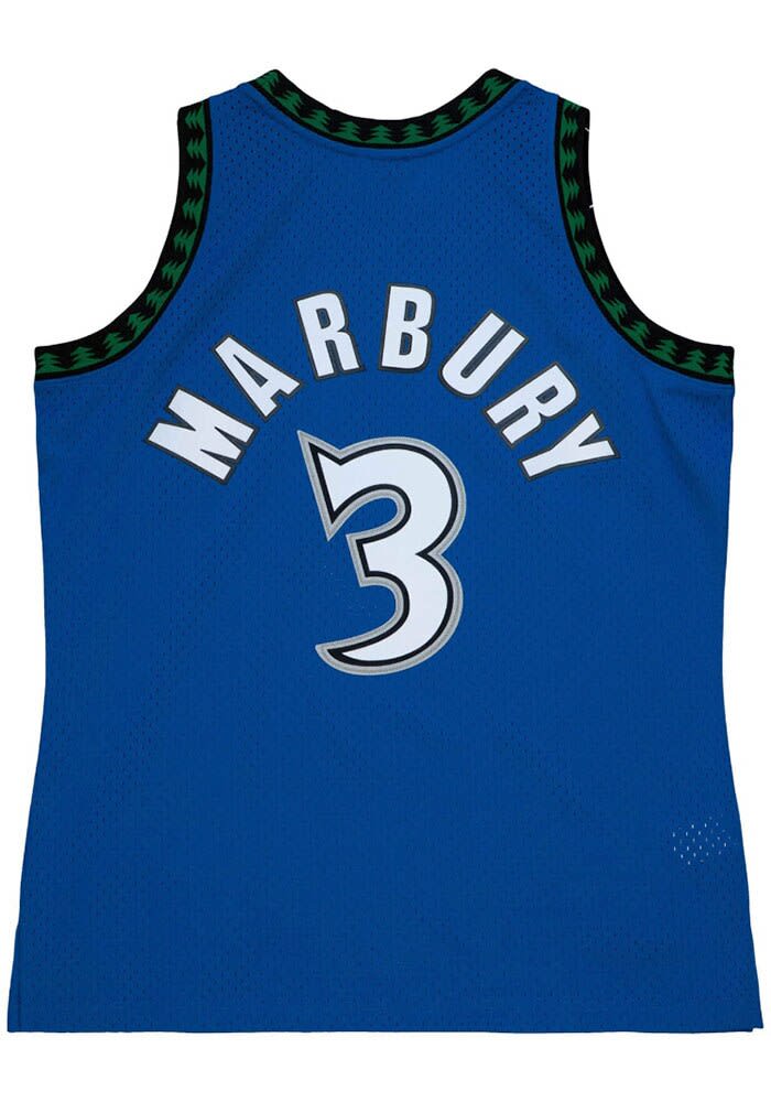 Stephon Marbury Minnesota Timberwolves Mitchell and Ness BLUE 96