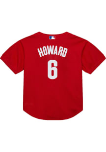 Ryan Howard Philadelphia Phillies Mitchell and Ness Button Throwback Cooperstown Jersey - Red