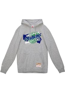 Mitchell and Ness Minnesota Timberwolves Mens Grey Graff Long Sleeve Hoodie