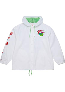 Mitchell and Ness Philadelphia Phillies Mens White Coaches Light Weight Jacket