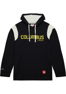 Mitchell and Ness Columbus Crew Mens Yellow Thermal Lightweight Long Sleeve Hoodie