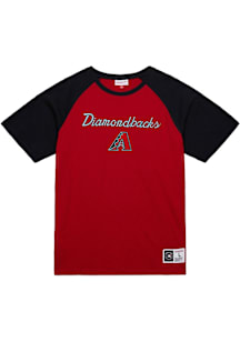 Mitchell and Ness Arizona Diamondbacks Red Legendary Slub Short Sleeve Fashion T Shirt
