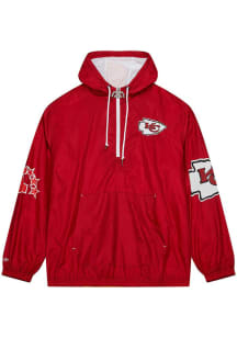 Mitchell and Ness Kansas City Chiefs Mens Red OG Anorak Pullover Jackets