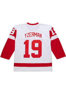 Mitchell and Ness Steve Yzerman Detroit Red Wings Mens White 1983 Hockey Jersey