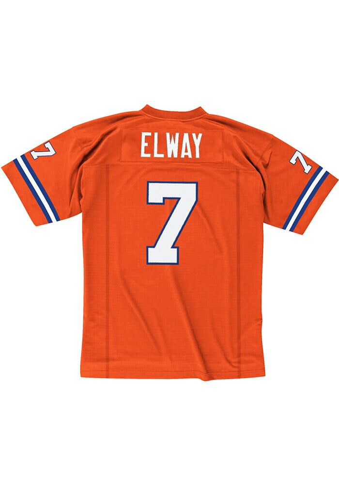 Denver Broncos John Elway Mitchell and Ness ORANGE 1990 Throwback