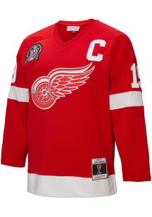 Mitchell and Ness Steve Yzerman Detroit Red Wings Mens Red 1996 Hockey Jersey