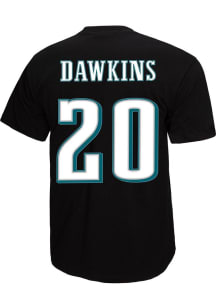 Brian Dawkins Philadelphia Eagles Black Name Number Short Sleeve Player T Shirt
