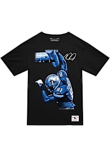 Calvin Johnson Detroit Lions Black UP Short Sleeve Fashion Player T Shirt