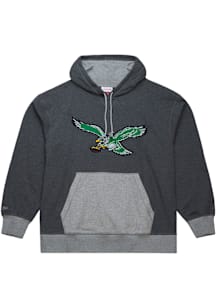 Mitchell and Ness Philadelphia Eagles Mens Black Legacy Collection Fashion Hood