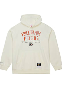 Mitchell and Ness Philadelphia Flyers Mens White Walkoff Long Sleeve Hoodie
