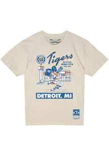 Mitchell and Ness Detroit Tigers White Deli Style Short Sleeve T Shirt