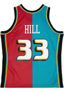 Grant Hill Detroit Pistons Mitchell and Ness Split Swingman Jersey