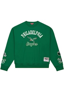 Mitchell and Ness Philadelphia Eagles Womens Kelly Green Premium Crew Sweatshirt