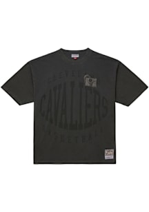 Mitchell and Ness Cleveland Cavaliers Black Downtown Collection Short Sleeve Fashion T Shirt