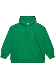 Mitchell and Ness Philadelphia Eagles Mens Kelly Green Retro Downtown Collection Fashion Hood