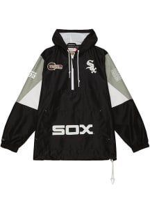 Mitchell and Ness Chicago White Sox Mens Black Origins Anorak Pullover Jackets