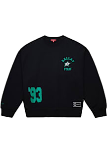 Mitchell and Ness Dallas Stars Womens Black LT Crew Sweatshirt