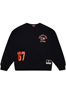 Mitchell and Ness Philadelphia Flyers Womens Black LT Crew Sweatshirt
